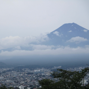 富士山の写真 周囲にある神社より撮影